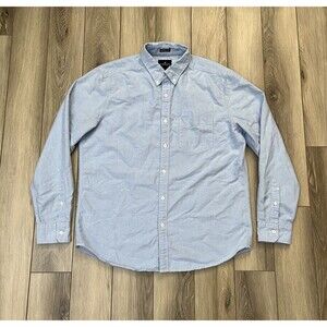 American Eagle Seriously Soft Mens Large Light Blue Casual Button-Down Shirt